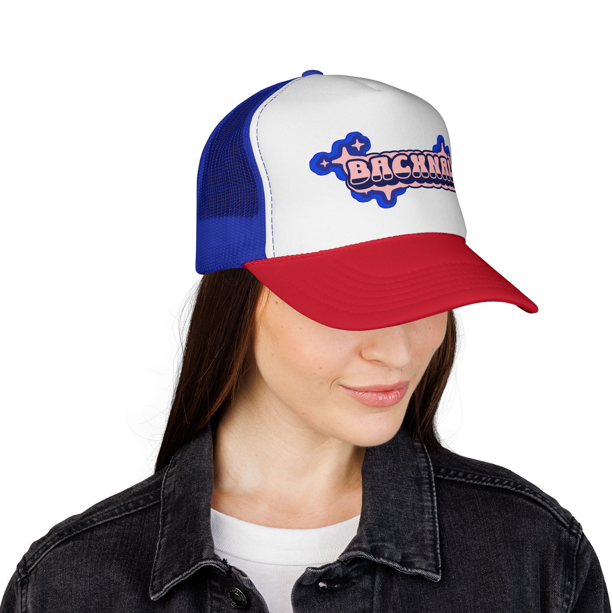 Bacxnal retro trucker hat