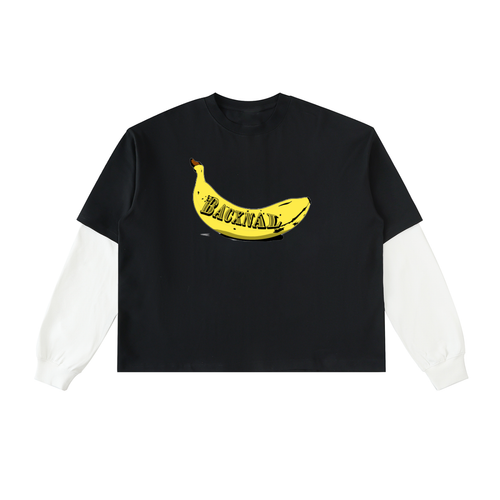 ¨Banana¨ Sleeve Cotton T-Shirt