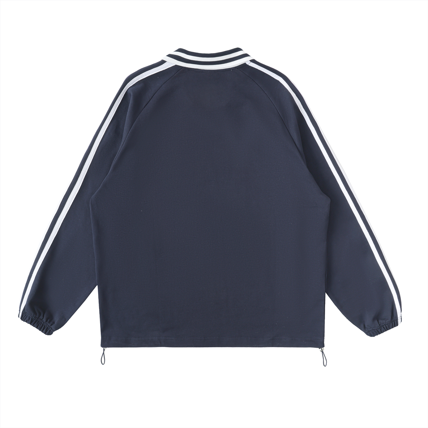 ¨Girl smoke 2¨ Striped Lapel Collar Sweatshirt