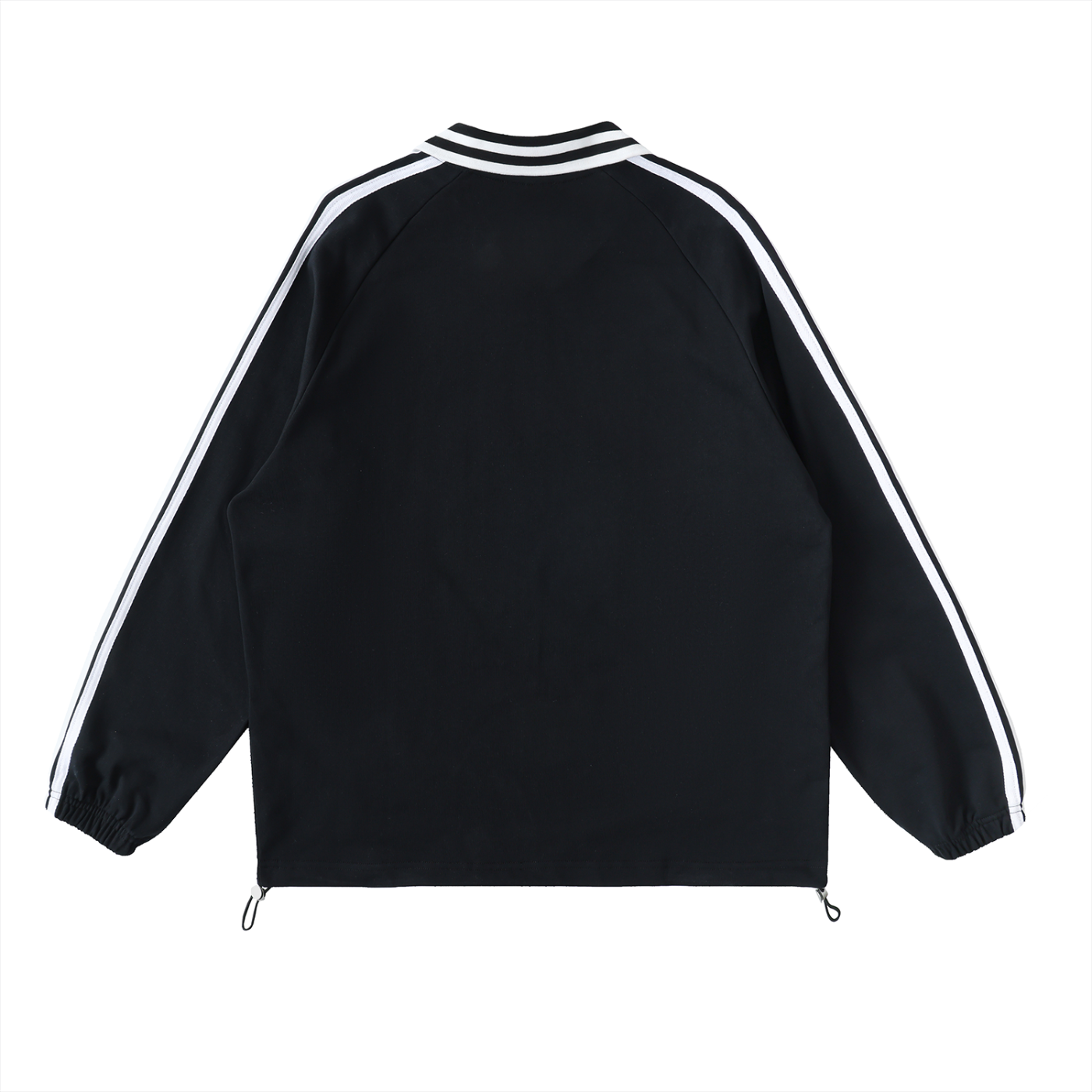 ¨Girl smoke 2¨ Striped Lapel Collar Sweatshirt
