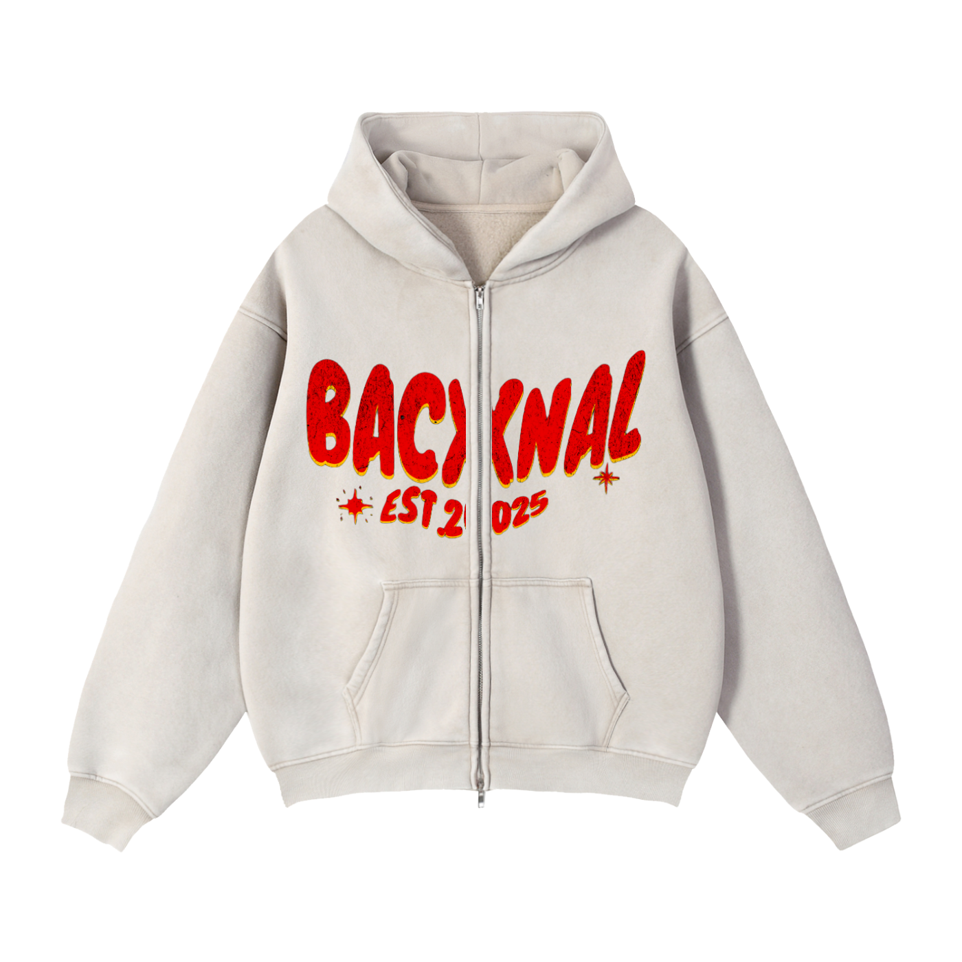 ¨BacXnal Heavy¨ Boxy Fleece Hoodie